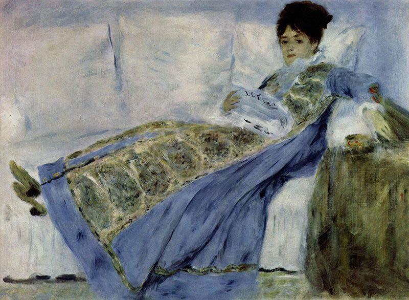 Pierre-Auguste Renoir Madame Monet auf dem Divan